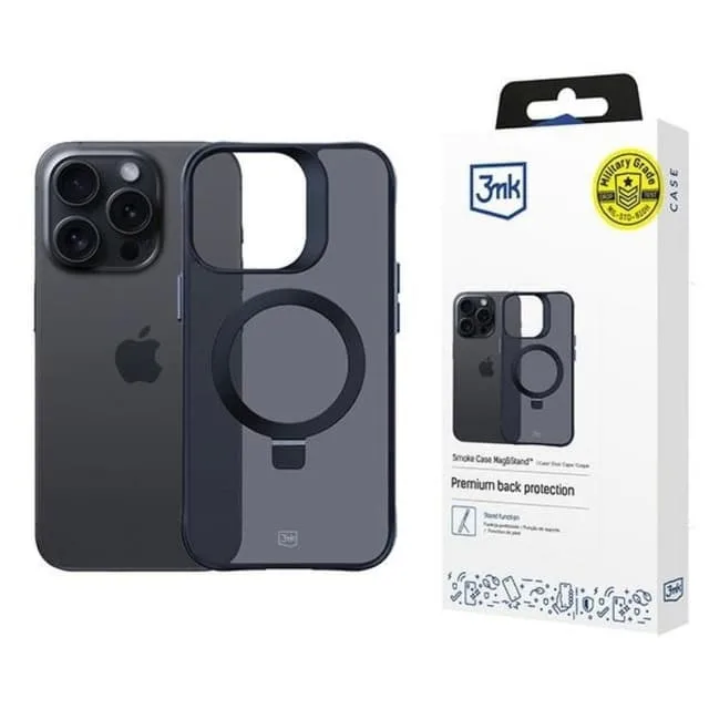 3MK Mobilskal till iPhone 14 Pro Max MagSafe Smoke Stativ