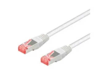 Patchkabel CAT 6A, S/FTP (PiMF), vit, 2 m