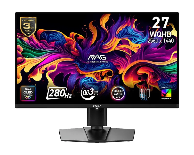 MSI MAG 271QP QD-OLED X28 skärm, 27 tum, 2560 x 1440