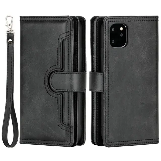 OEM iPhone 14 Plus Plånboksfodral Äkta Läder Flip