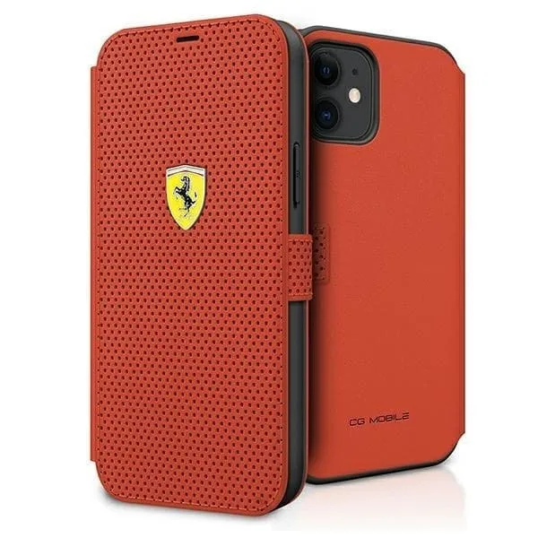 Ferrari Plånboksfodral iPhone 12 mini On Track Perforated