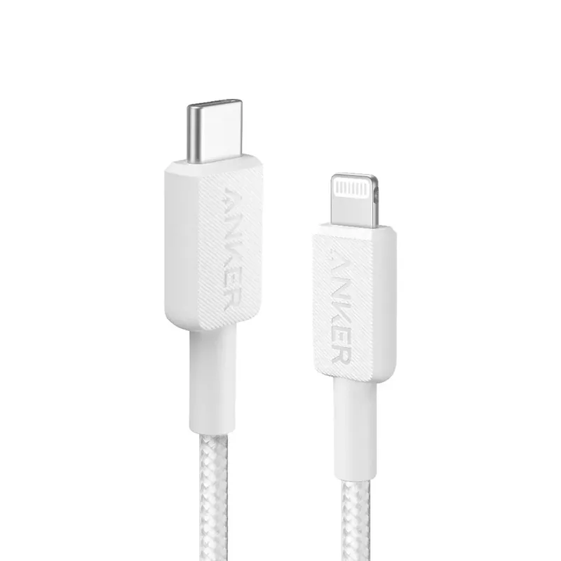 Anker 322 USB-C till Lightning 1,8m Vit