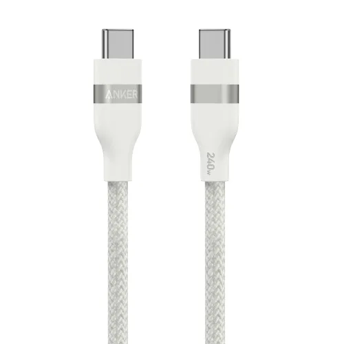 Anker USB-C till USB-C-kabel 0,9 m, 240 W, vit
