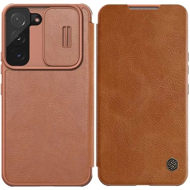 Nillkin Galaxy S22 Plus Plånboksfodral Qin Läder Pro Holster Flip