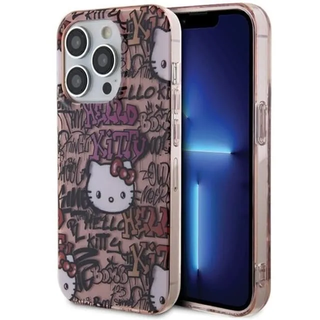 Hello Kitty Mobilskal till iPhone 14 Pro Tags Graffiti