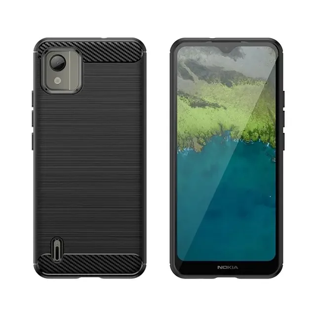 OEM Nokia C110 Mobilskal Carbon Silikon