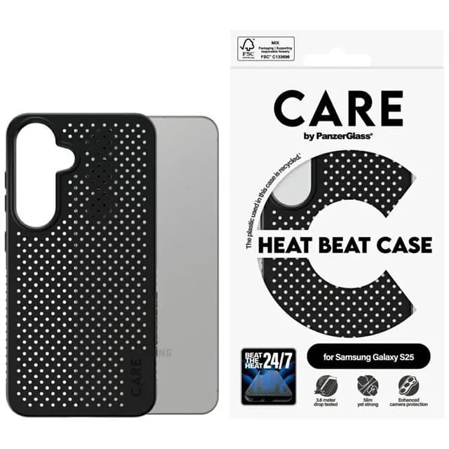 PanzerGlass CARE By PanzerGlass Mobilskal till Galaxy S25 Heat Beat