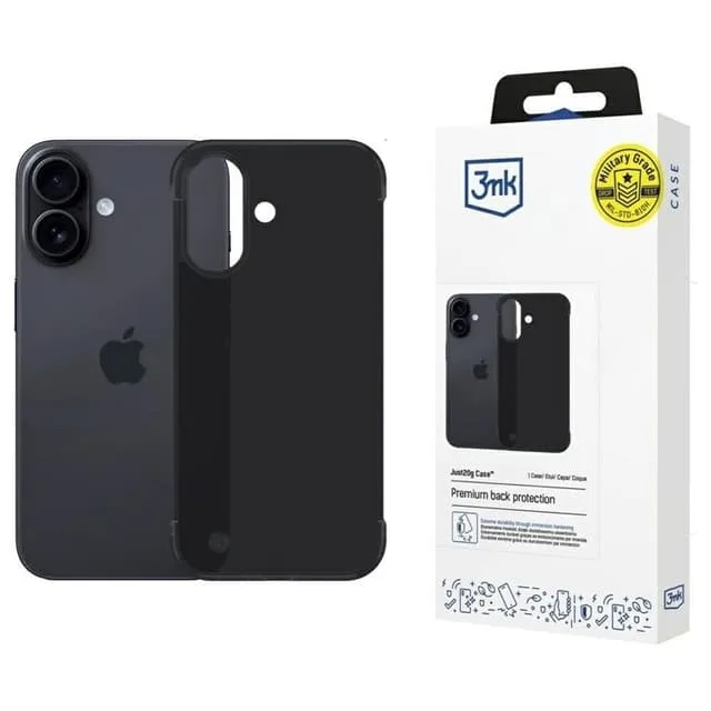 3MK Mobilskal till iPhone 16 Matt Just20g