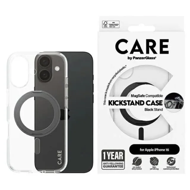CARE By PanzerGlass Mobilskal till iPhone 16 MagSafe Kickstand