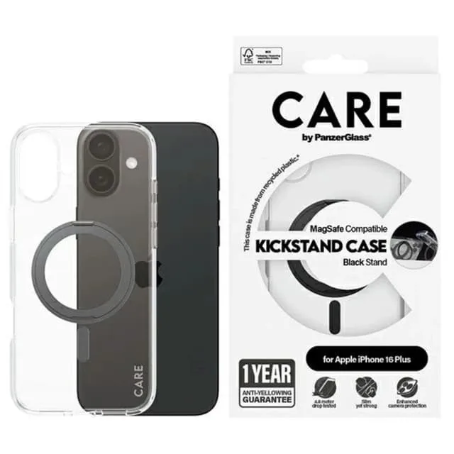 CARE By PanzerGlass Mobilskal till iPhone 16 Plus MagSafe Kickstand