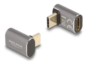 Delock - USB-adapter - 24 pin USB-C (hane) vinklad till 24 pin USB-C (hona)