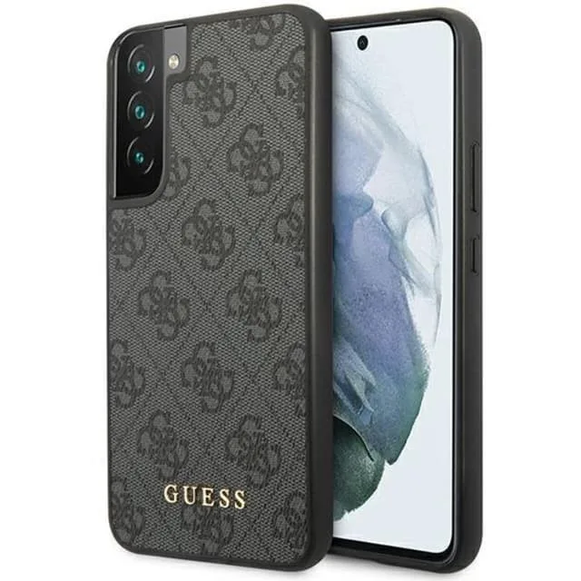 Guess Mobilskal till Galaxy S24 Ultra Metall Guld Logo