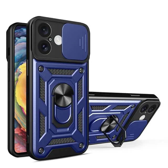 Mobilskal till iPhone 16 Hybrid Armor Camshield