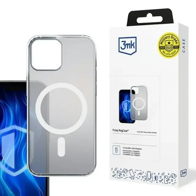 3MK Mobilskal till iPhone 15 Plus MagSafe Frosty