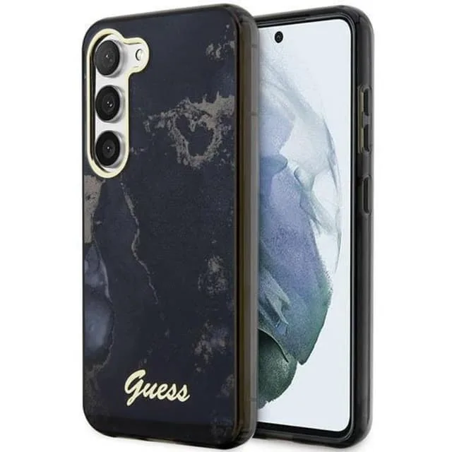 Guess Mobilskal till Galaxy S23 Golden Marble Collection