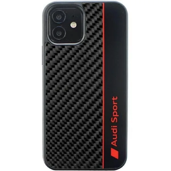 Audi Mobilskal till iPhone 12/12 Pro Carbon Fiber Stripe