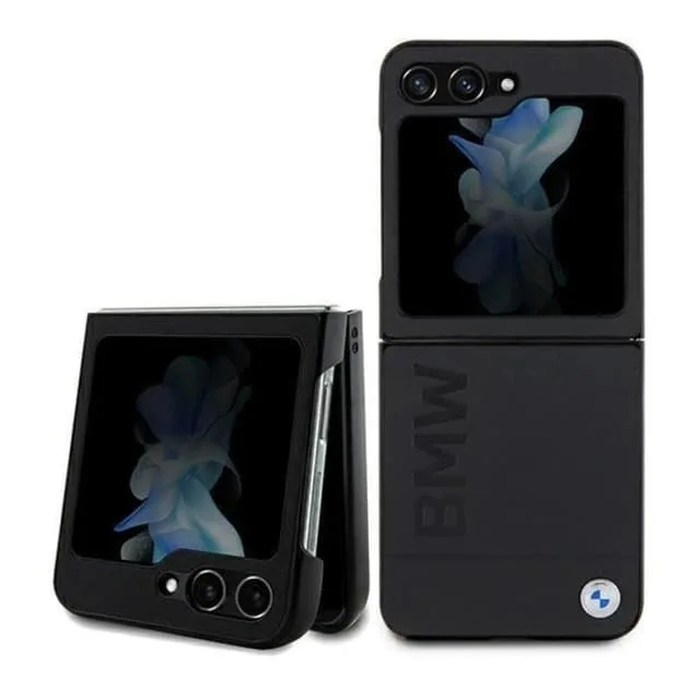 BMW Mobilskal till Galaxy Z Flip 5 Läder Hot Stamp