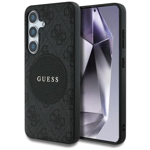 Guess Mobilskal till Galaxy S25 MagSafe Round Patch Classic Logo