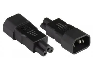Alcasa PA-1405S, C14, C5, 250 V, 2,5 A, Svart, Hane/Hona