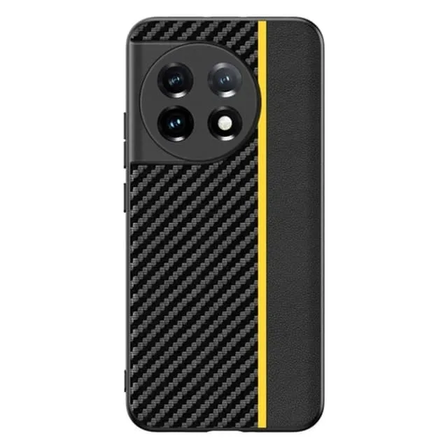 OEM Mobilskal till OnePlus 11 5G Carbon Fiber PU-Läder