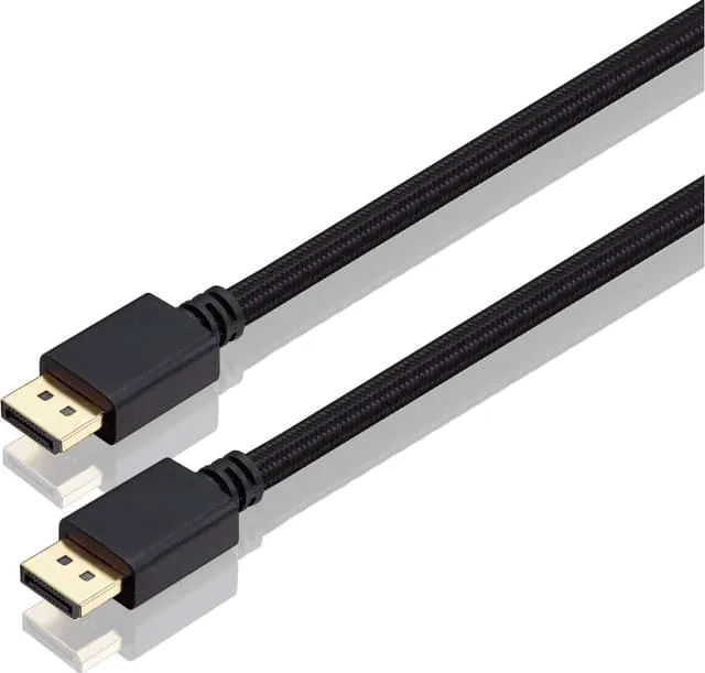 Sandstrøm DisplayPort 1.4 flätad kabel