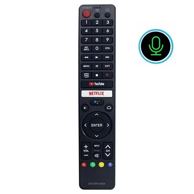 MTK TV-fjärrkontroll, ersättning för Sharp GB326WJN8A med röstfunktion