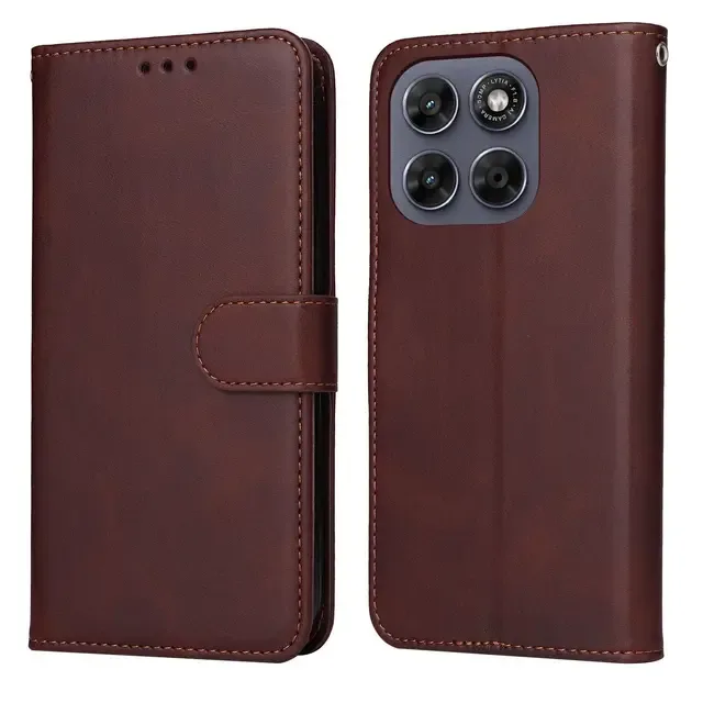 SKALO PU-Läder Plånboksfodral för Motorola Moto G67 5G