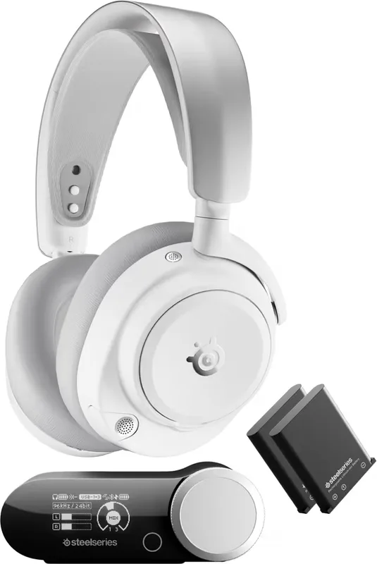 SteelSeries Arctis Nova Pro Omni trådlöst gamingheadset (vitt)