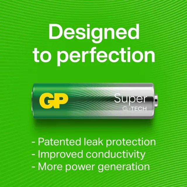 Batteries Super Alkaline GP15A Engångsbatteri AA, LR06 Alkalisk