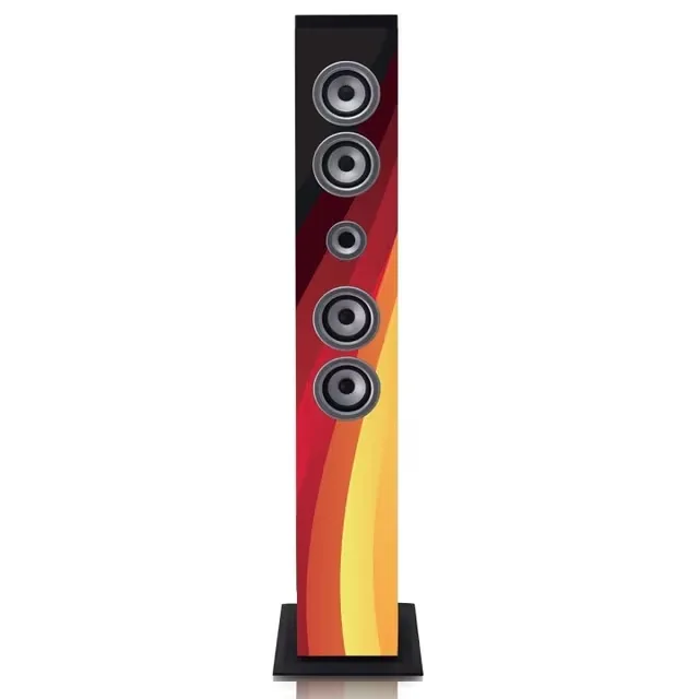 ICES Speakertower med Bluetooth®, PLL FM-radio, USB- och SD-spelare