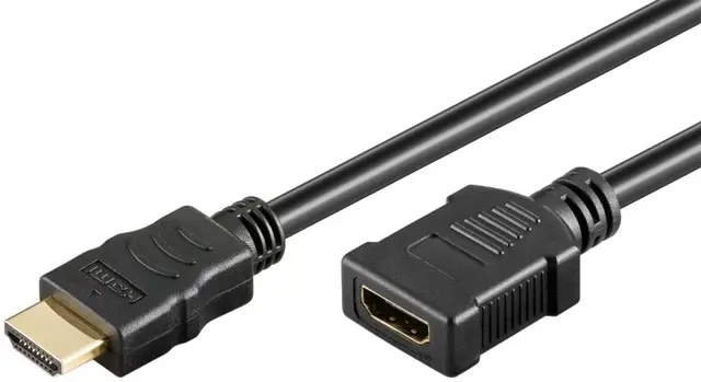 goobay Höghastighets HDMI™-förlängningskabel med Ethernet HDMI™-kontakt (typ