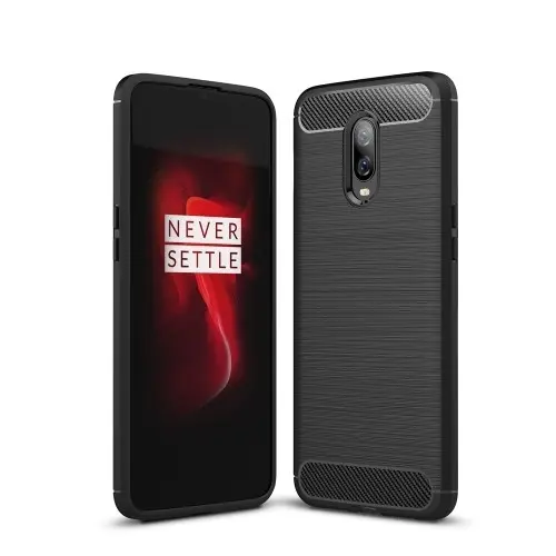 Carbon Brushed Flexicase Skal till OnePlus 6T
