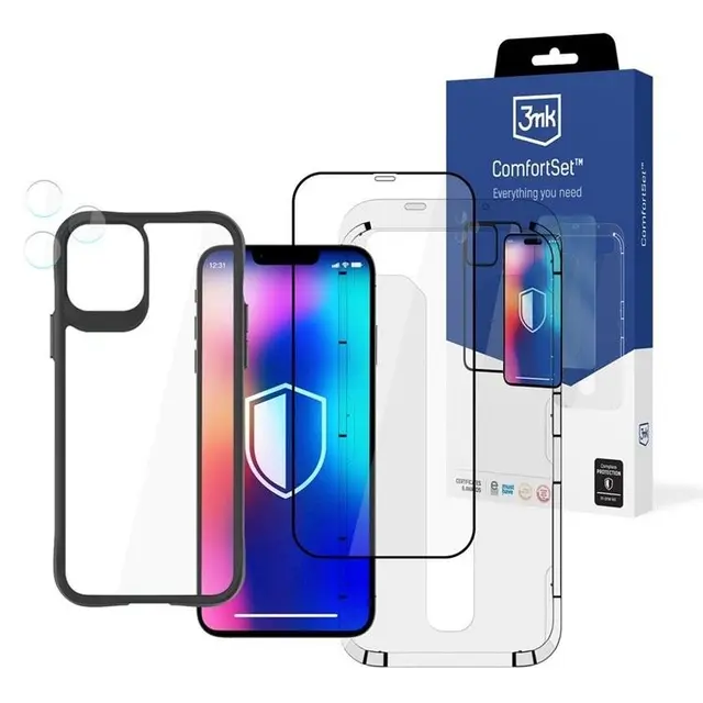 3MK [4 PACK] iPhone 12 Skyddspaket Comfort Set