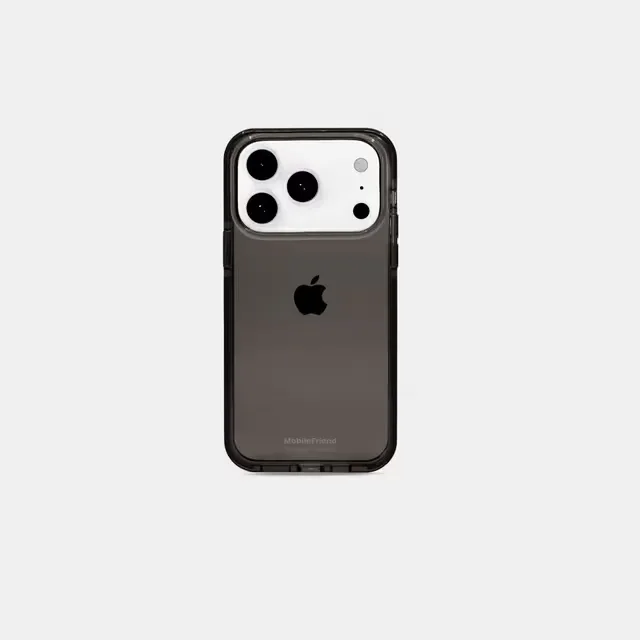 MobileFriend Genomskinligskal iPhone 17 Pro Max Svart