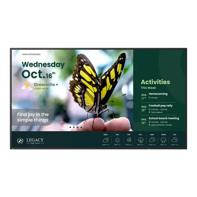 55" BenQ ST5504, IPS 4K/3840x2160, högtalare, 2xHDMI, Android OS, 18/7-drift