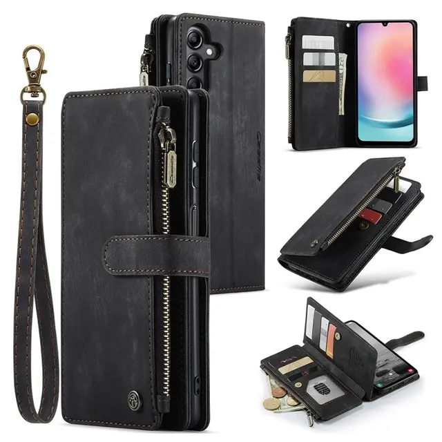 CASEME Galaxy A24 4G Plånboksfodral C30 Zipper