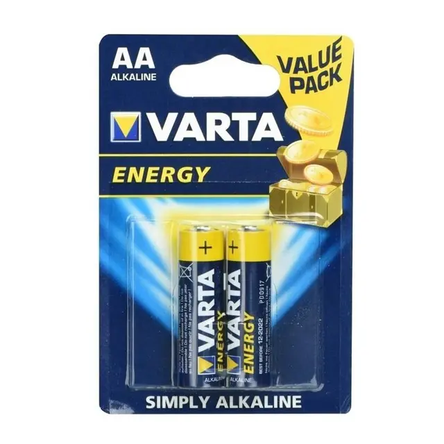 Varta 2-st Alkaliskt Batteri R6 (AA) Energy
