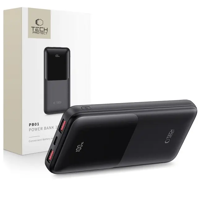 Tech-Protect PB01 powerbank 10000mAh 22.5W 3-port