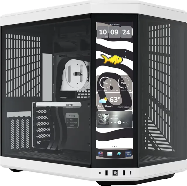 HYTE Y70 Touch oändlig 14,9" härdat glas PC-chassi (panda)