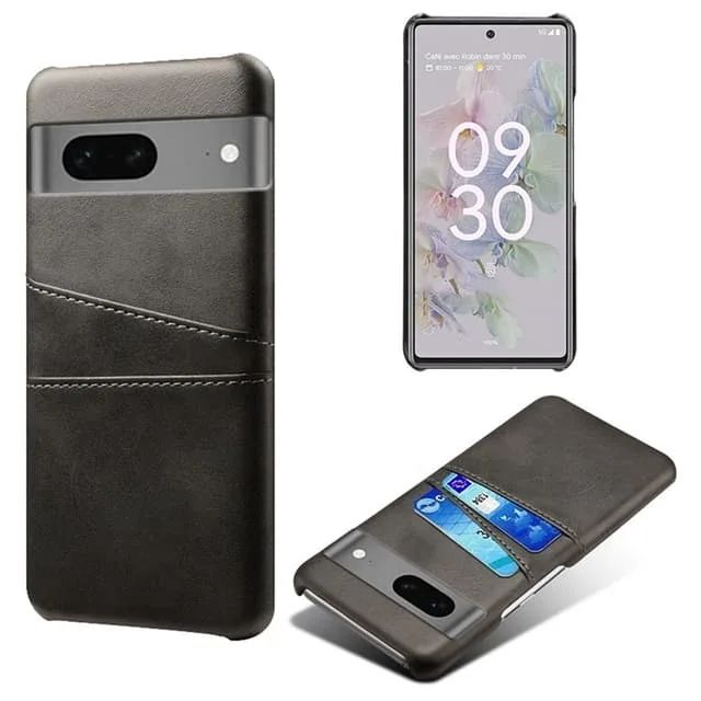 Google Pixel 7a Mobilskal Korthållare PU-läder