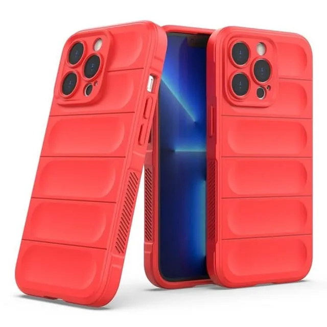OEM Flexible Armored-skal till iPhone 13 Pro Max, röd