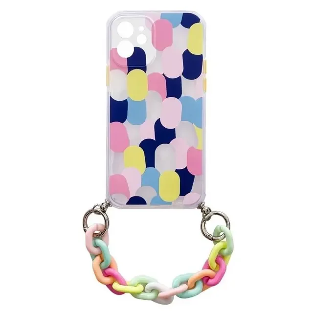 Color Gel Chain Pendant Skal iPhone 13 Pro Max