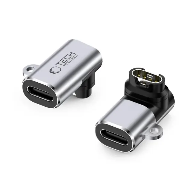 Tech-Protect UltraBoost USB-C till Garmin Watch adapter vinkel 5W