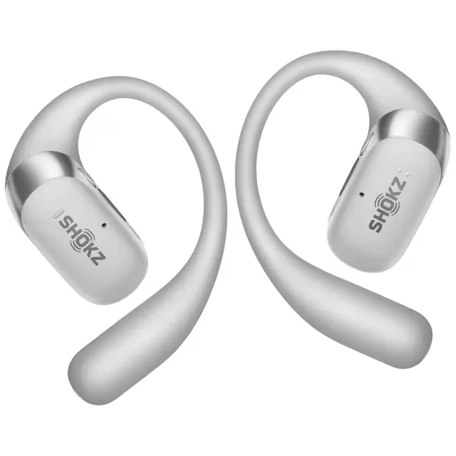 Shokz OpenFit 2+ trådlösa open-ear-hörlurar, grå