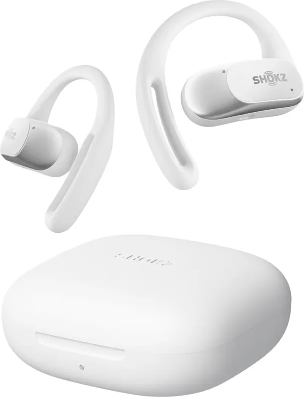 Shokz OpenFit Air trådlösa hörlurar, vit