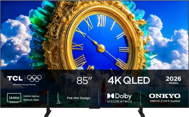 TCL 85" A400 4K QLED TV (2026)