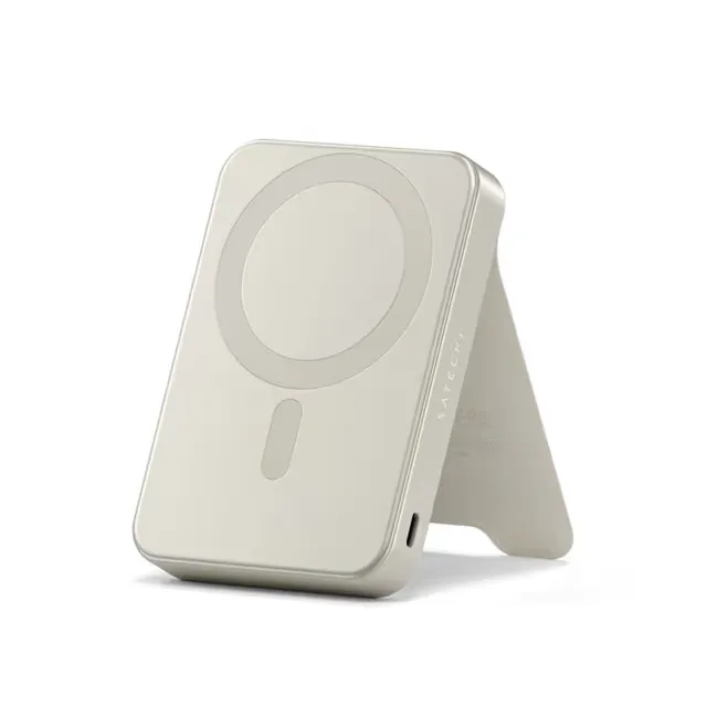 Satechi Qi2 5K magnetisk powerbank med stativ