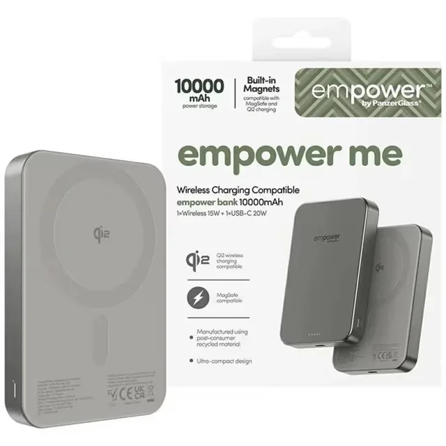 Empower by PanzerGlass MagSafe Trådlös Powerbank 10000mAh