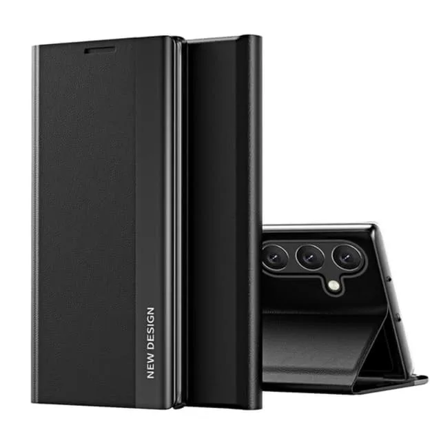OEM Sleep Pro plånboksfodral för Samsung Galaxy S25 Plus, svart