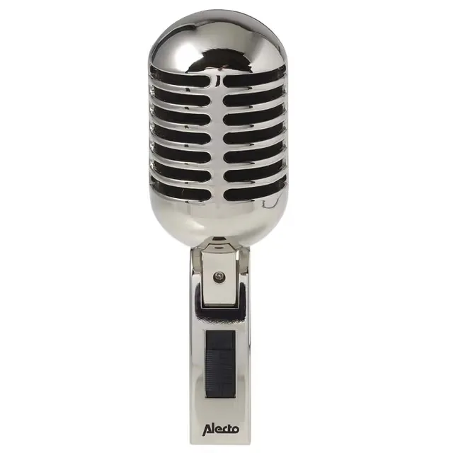 Alecto Retro-mikrofon Krom
